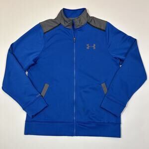 Under Armour Storm Track Jacket Mens Medium Blue Full Zip Athletic Jacket